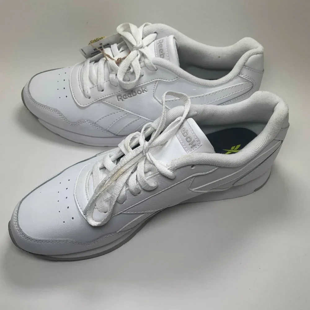 Reebok Royal Glide White Trainers with Comfort Footbed - Size US 9.5 - Picture 9 of 16